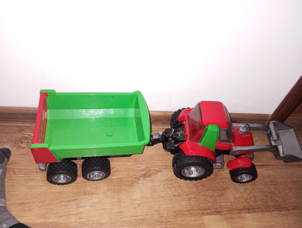 Traktor z przyczepą i łyżka ładująca Bruder Roadmax