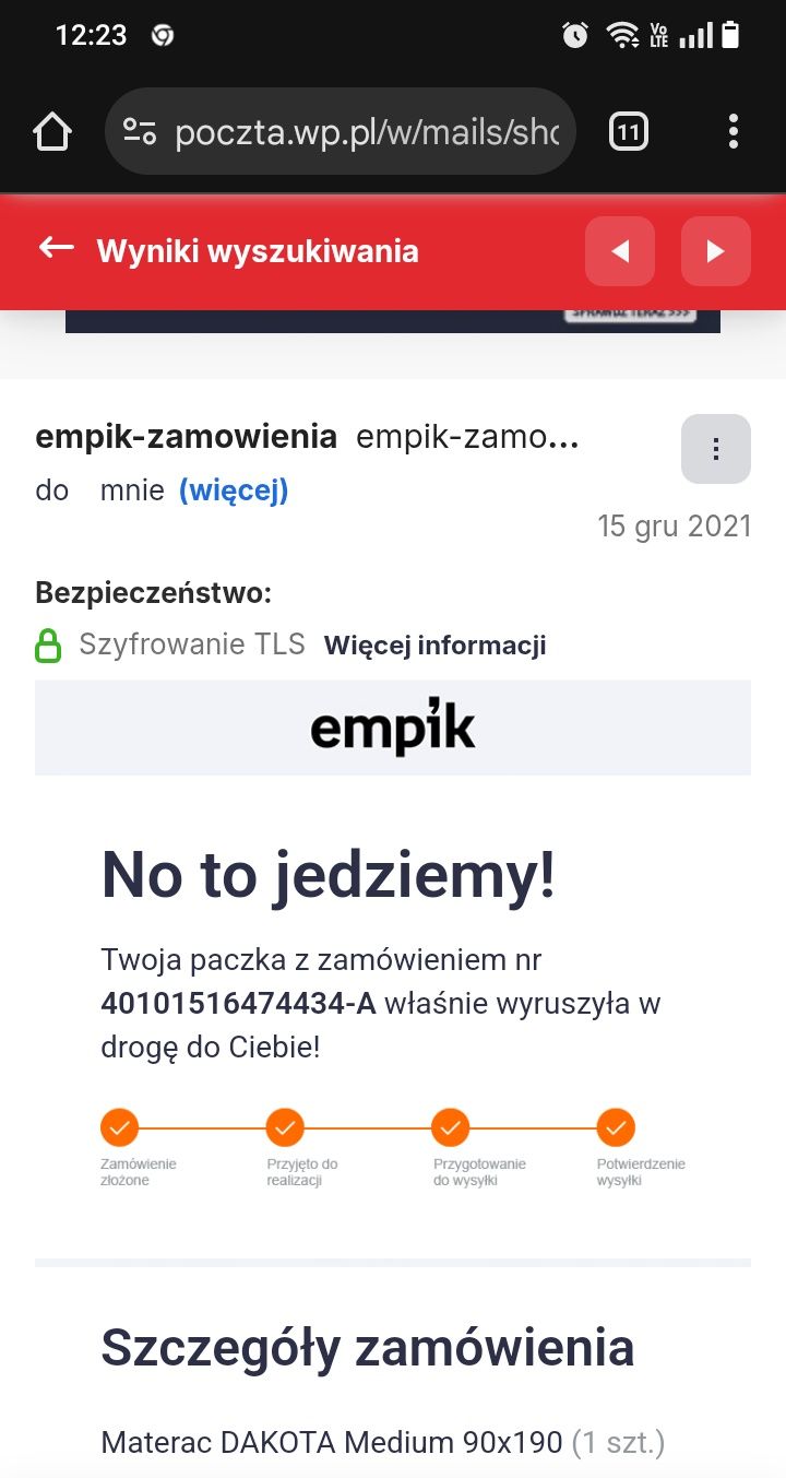 Łóżko pojedyncze dla dziecka z materacem Dakota Medium 190x90