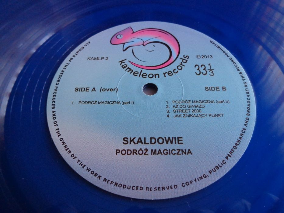 Skaldowie - Podróż magiczna LP blue vinyl, wyd. Kameleon Records