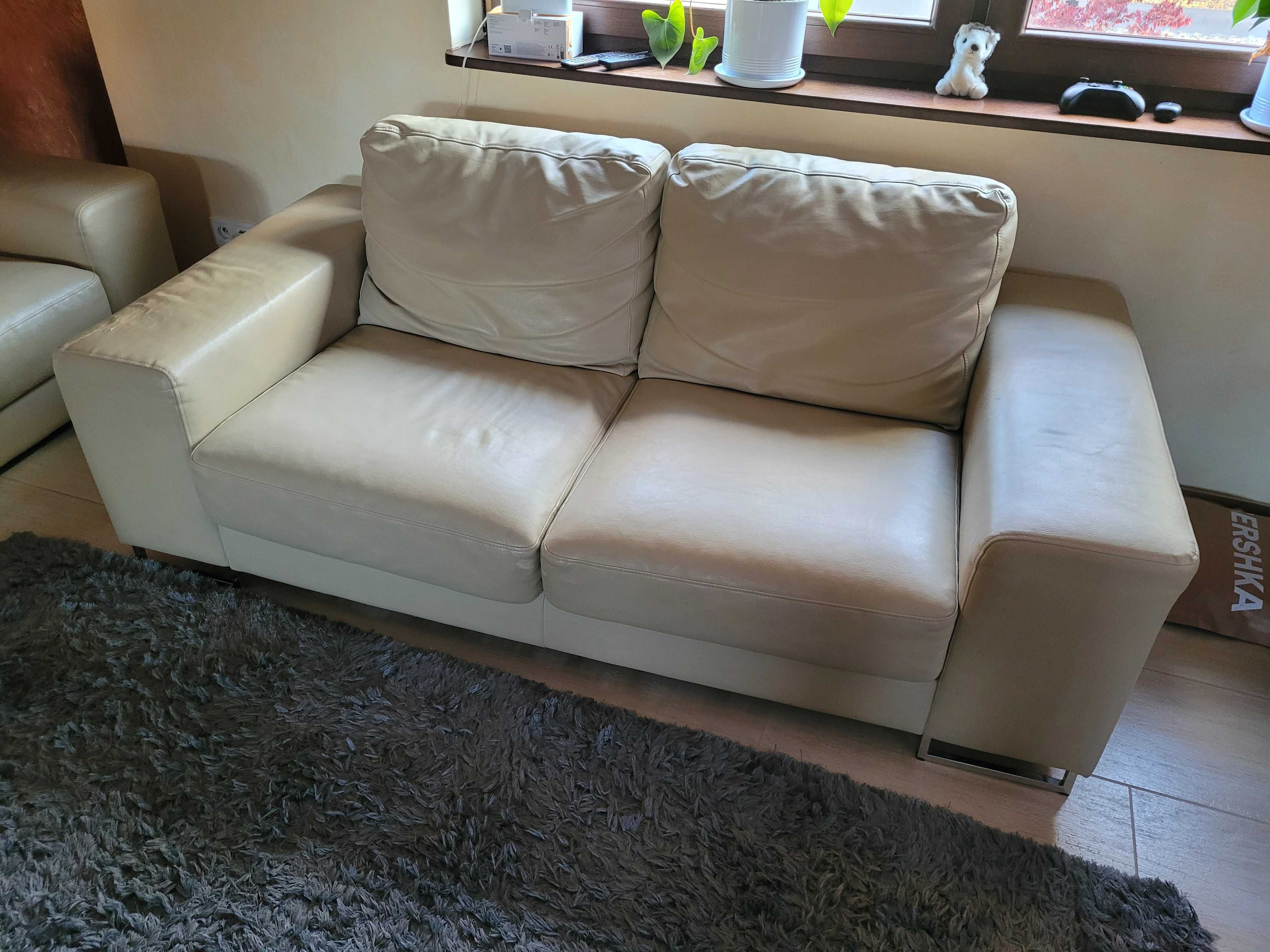 Sofa ekoskóra, 2 sofy ok 220 cm szerokości oraz ok 185 cm szerokości