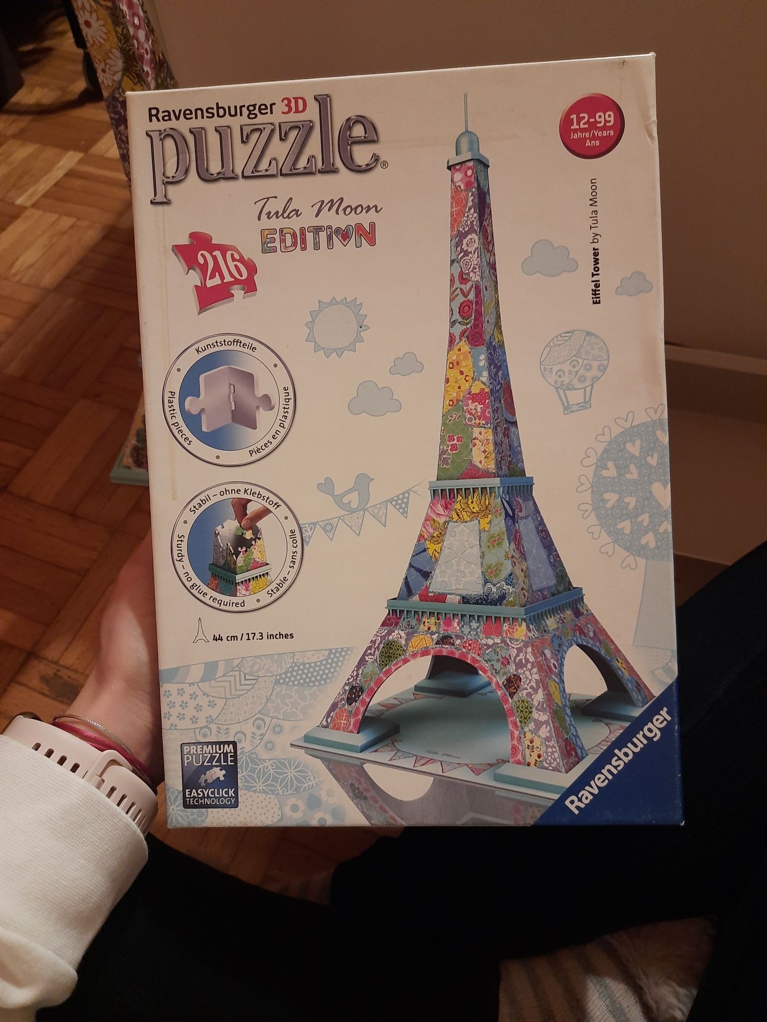 Puzzle 3D wieża Eiffla tula moon edition