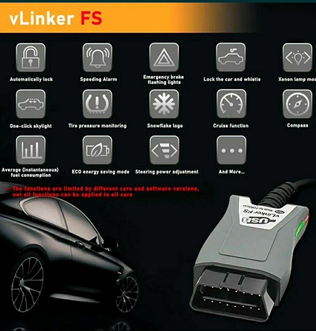 Сканер автомобільний Vgate VLinker FS  Forscan