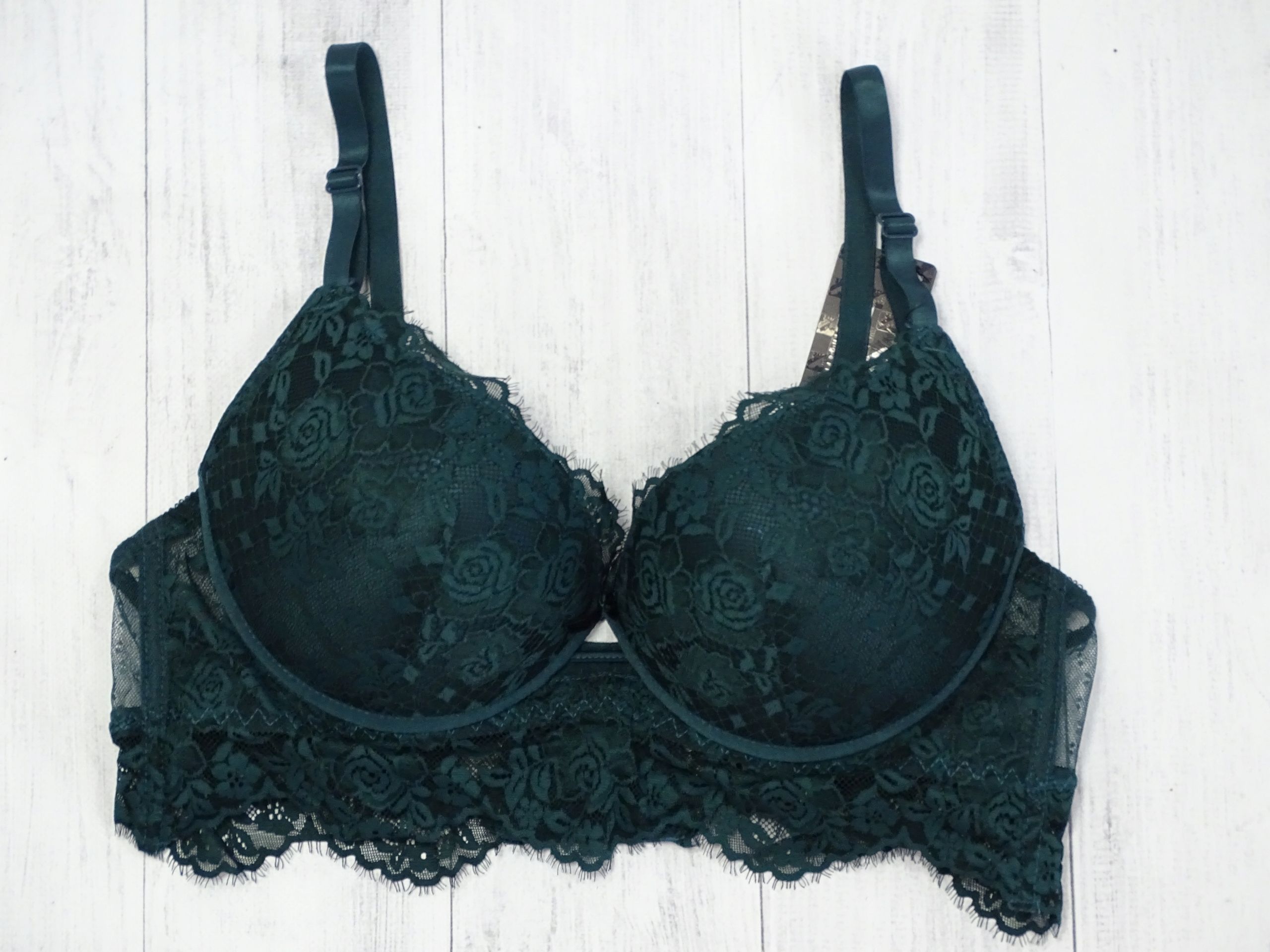 80C Piękny biustonosz lekki push-up bralet koronka