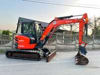 Kubota U48-4 * Koparka Gąsienicowa Kubota U48 * 5 Ton * Zerowy Obrys * Stan IDEALNY *  * 2019 Rok * Waga 4800 kG * Minikoparka * u45 u50 u55 * midi koparka *