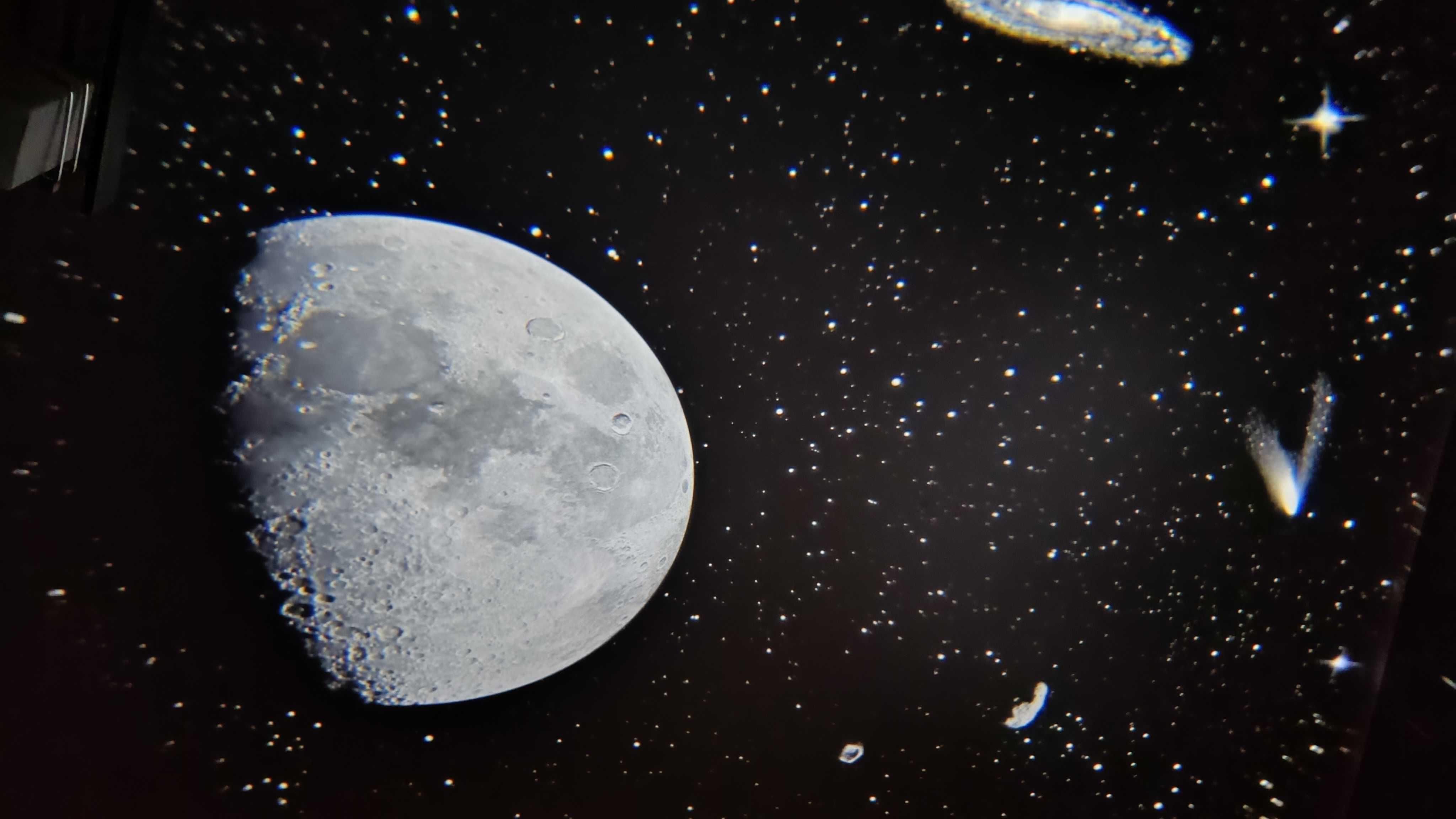 Projektor gwiaździstego nieba, planetarium, obrotowy, 13 dysków, real