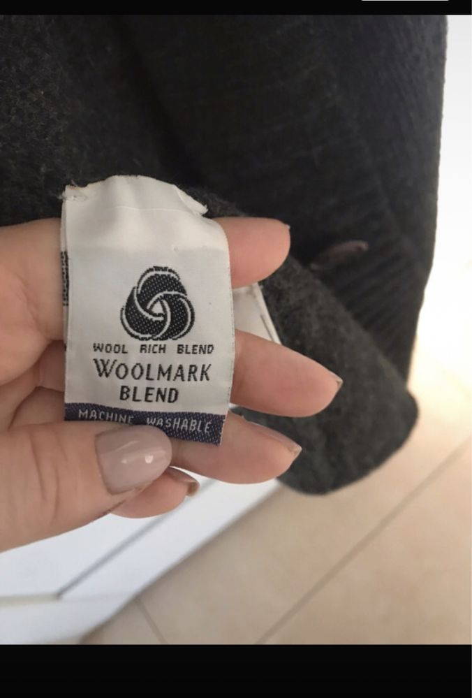 Wełniany długi sweter