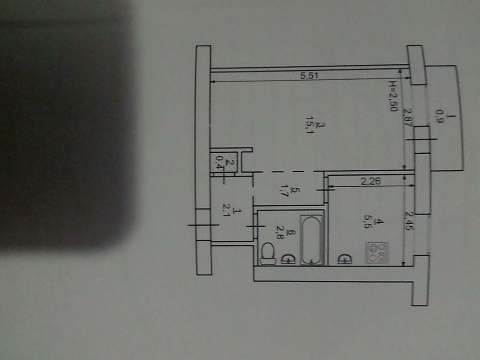 Продам 1 к квартиру на 44 кварталі