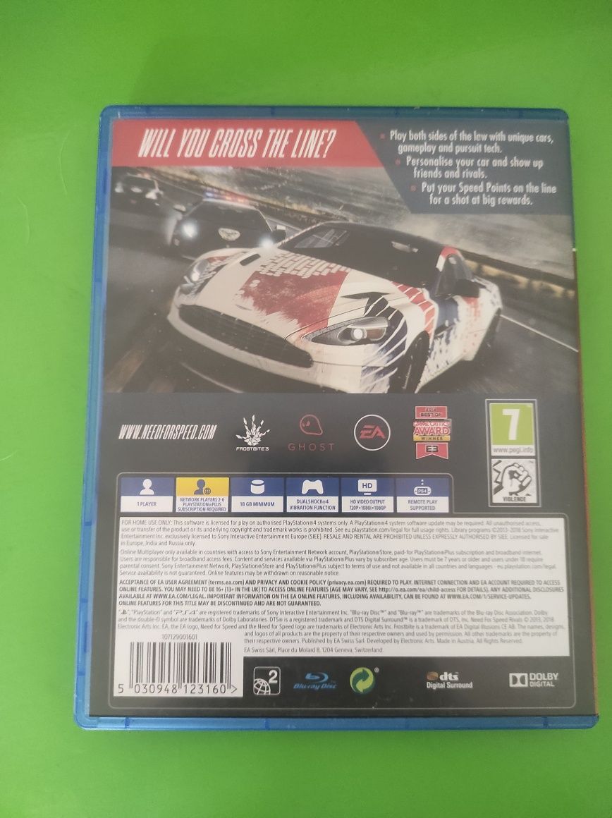 Диск гри Need For Speed Rivals для PS4