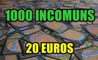 LOTE 1000 Cartas Incomuns Lote Aleatório Magic the Gathering MTG