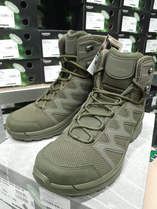 "Черевики тактичні ""LOWA Innox PRO GTX Mid TF"" Ranger Green"