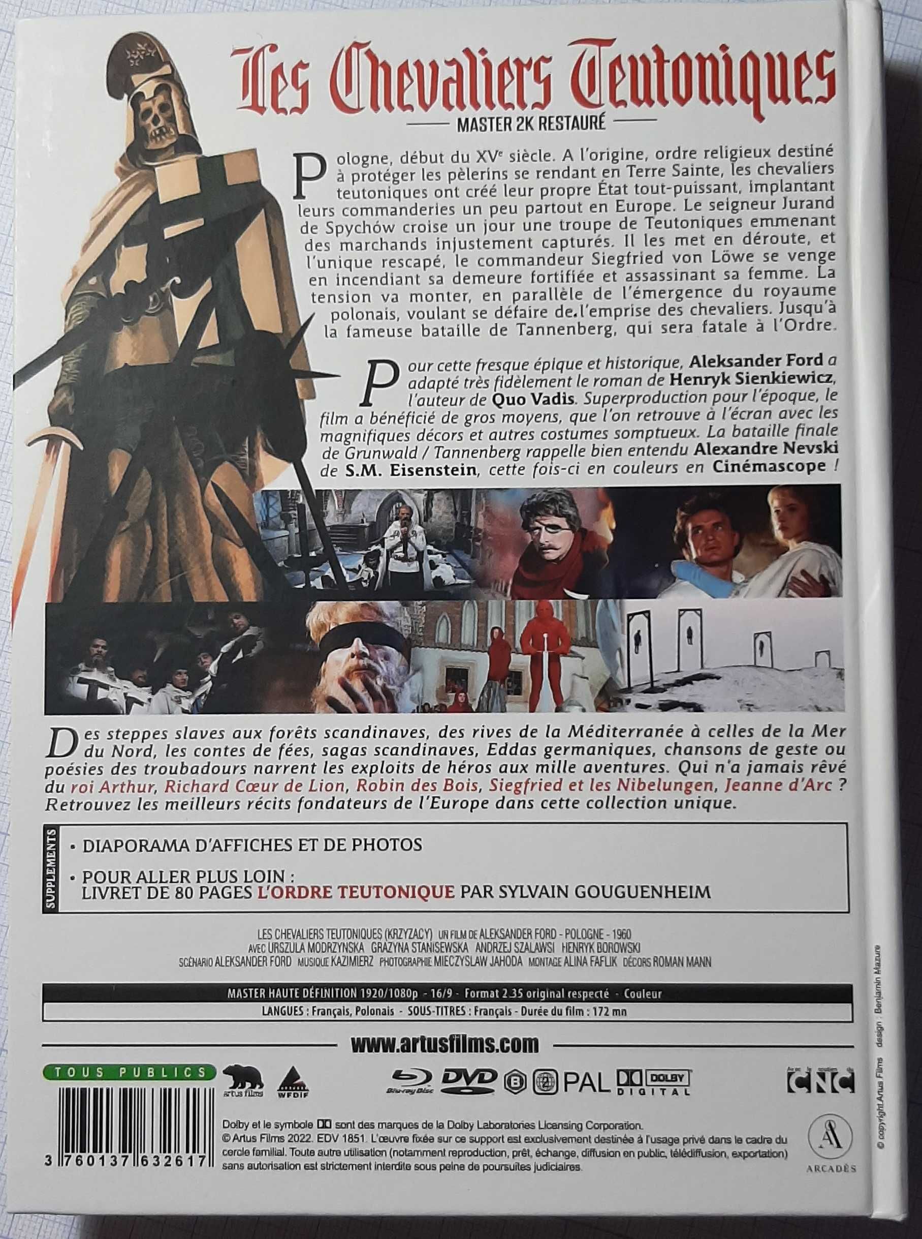 Krzyżacy Blu-Ray+DVD+KSIĄŻKA wer.PL wyd.FR
