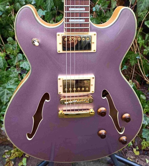 Gitara elektryczna Hollow Body HB-35Plus Metallic Plum