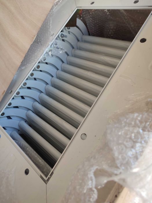 Escada de alumínio dobrável.