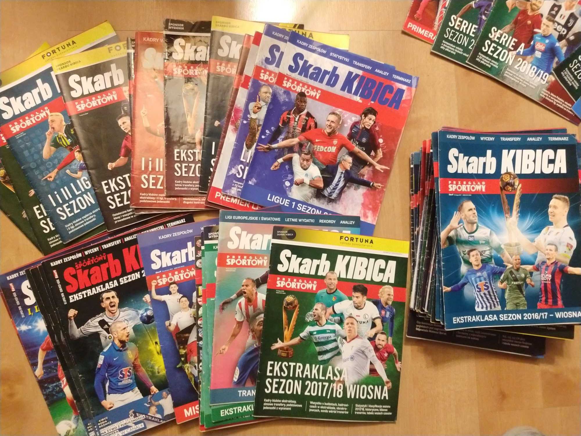 Skarb kibica ekstraklasa,liga włoska,hiszpańska,Niemiecka,Angielska