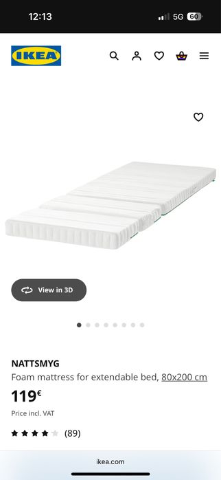 Cama IKEA para criança + colchão IKEA