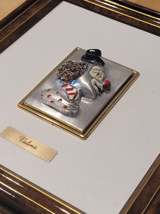 VALENTI - Quadro Palhaço Prata