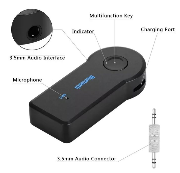 Bluetooth ресивер AUX для авто магнитолы і другого.гарний гаджет!!!