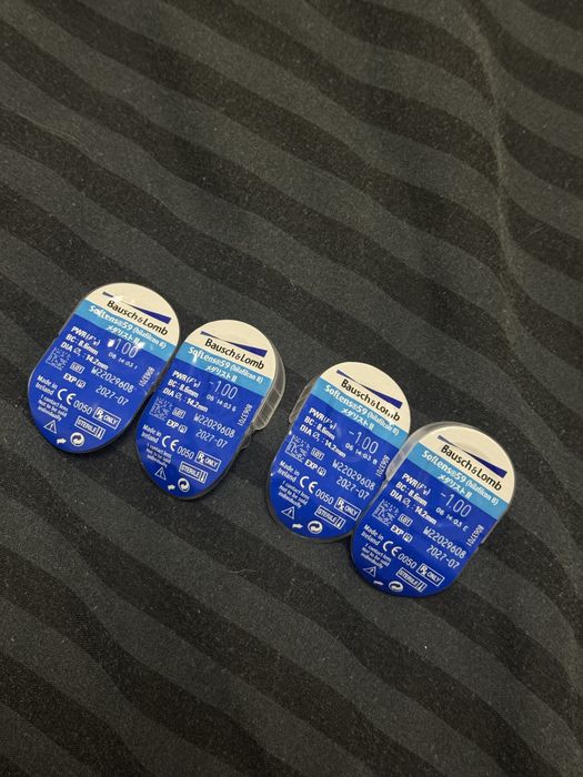 Контактні лінзи діоптрій -1