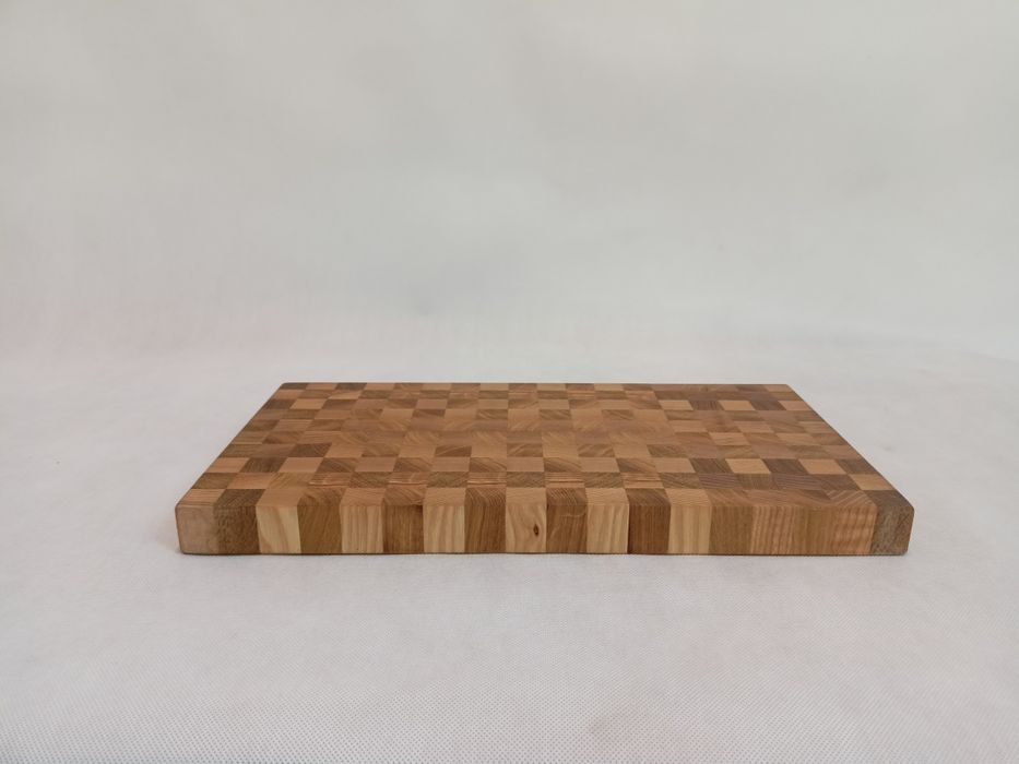 Deska do krojenia sztorcowa Dębowo - jesionowa 45x25 duża