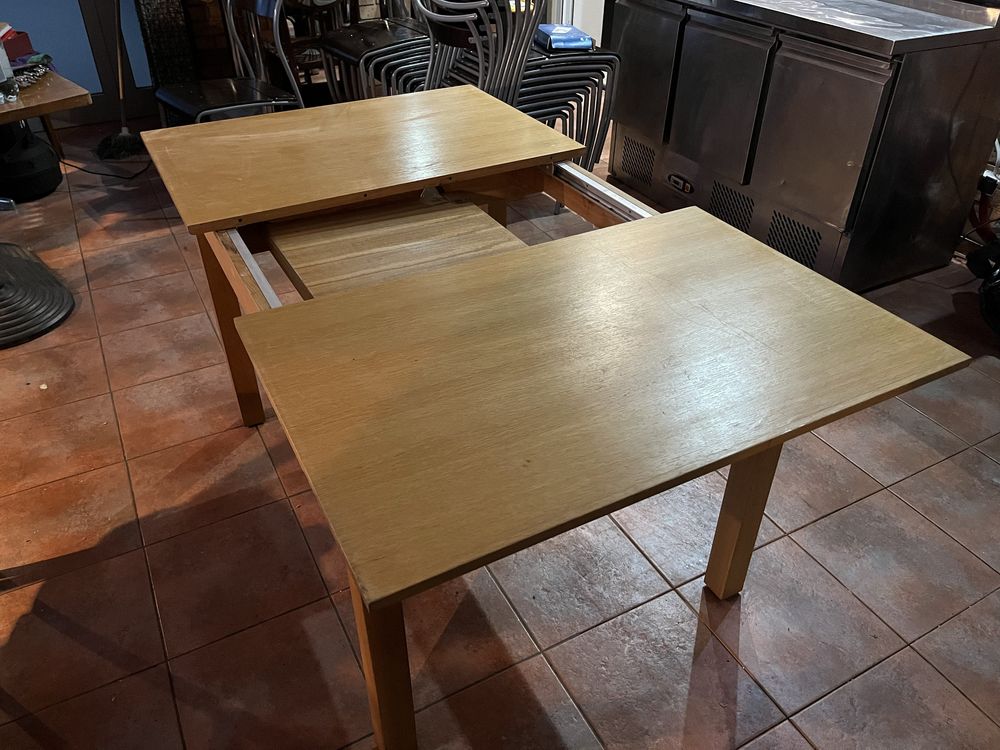 10x Drewniany stół do restauracji 120x90 rozkladany / Wyprzedaż lokalu
