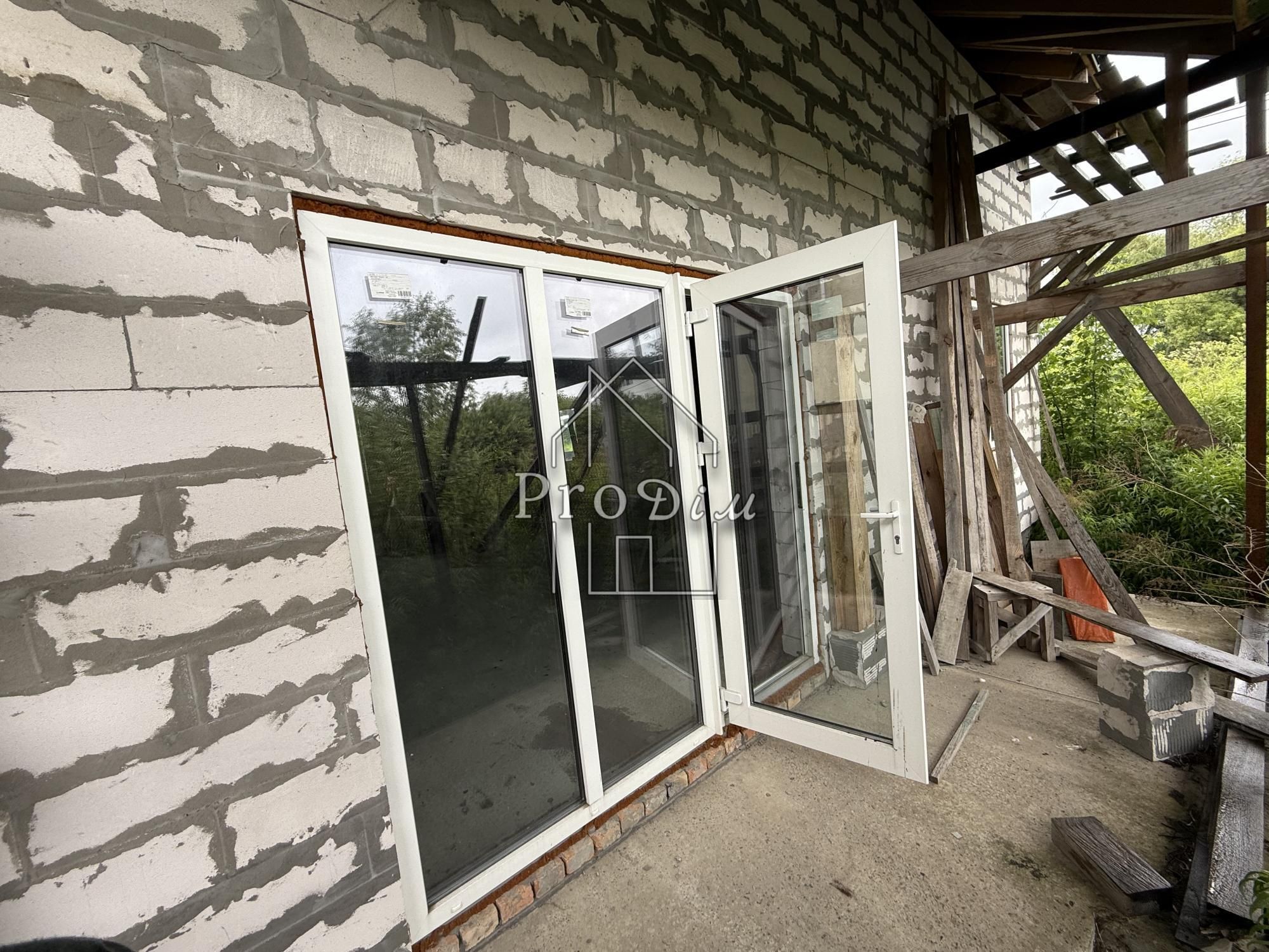 Продажу будинку, Глеваха, Вул. Фастівська 120 кв.м.Недобудова