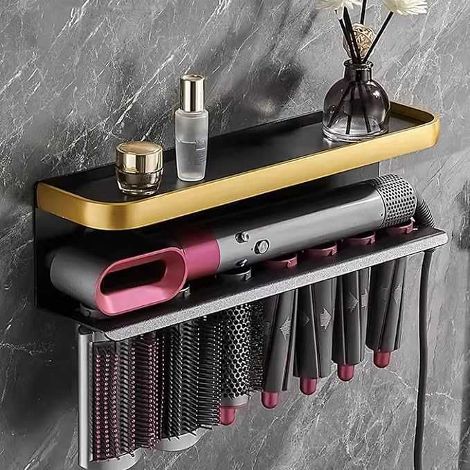 DYOUen Uchwyt ścienny, organizer do przechowywania Dyson Airwrap
