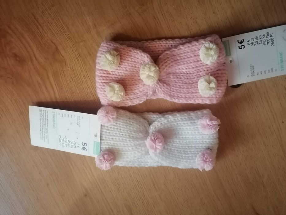 2 Opaski  dla dziewczynki nowe