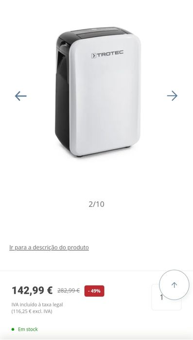 Desumidificador Como Novo