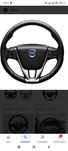 Volante em pele e cromado volvo, com airbag