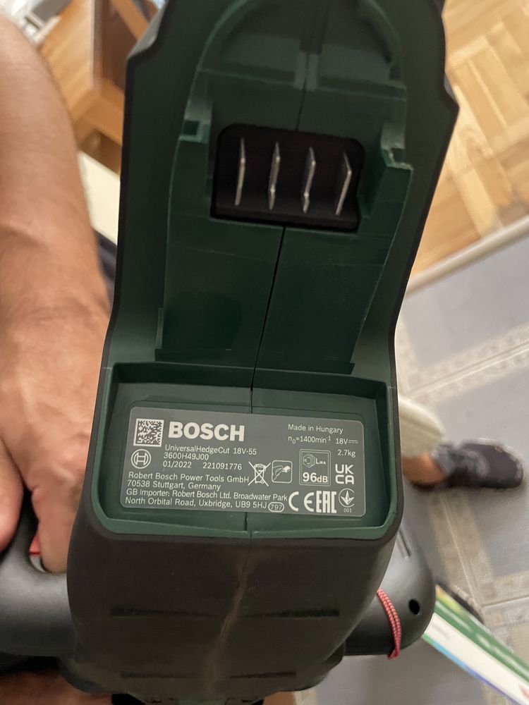 Bosch, akumulatorowe nożyce do żywopłotu 55cm, nowe