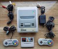 Zestaw Nintendo SNES Prezent Pady Kable Gra 100%