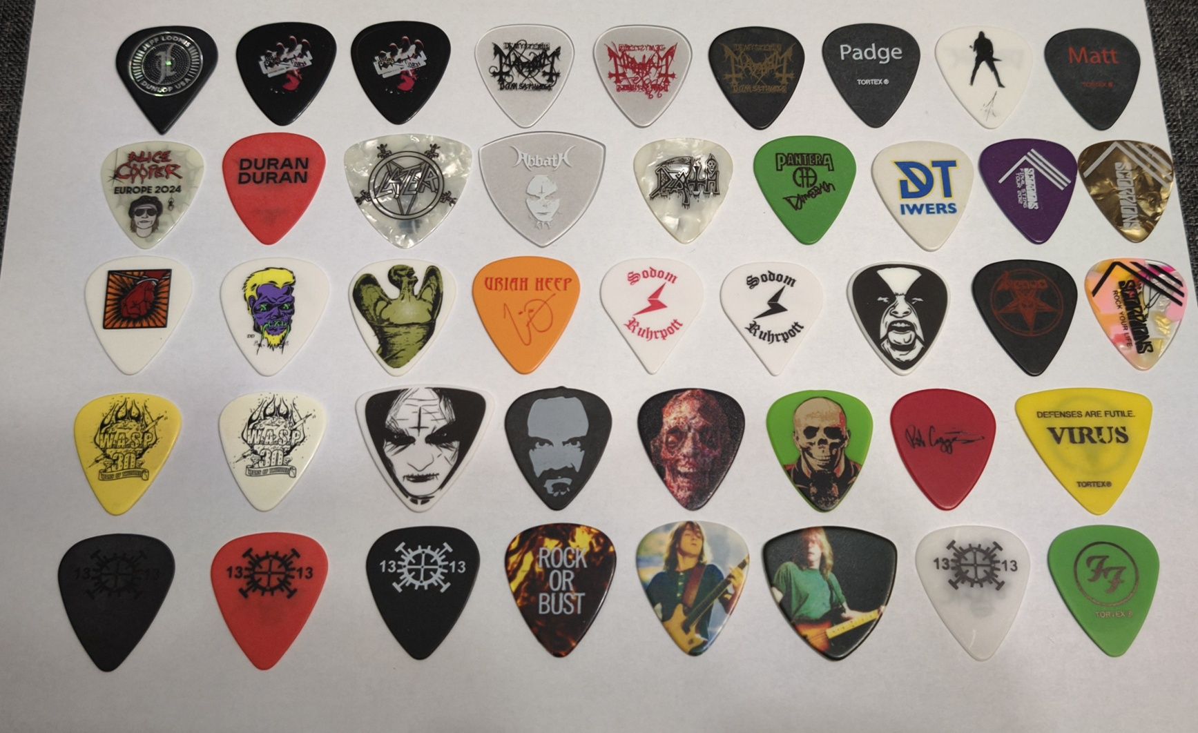 Медиаторы Judas Priest. Slayer. Metallica. Korn. Pantera. Slipknot.