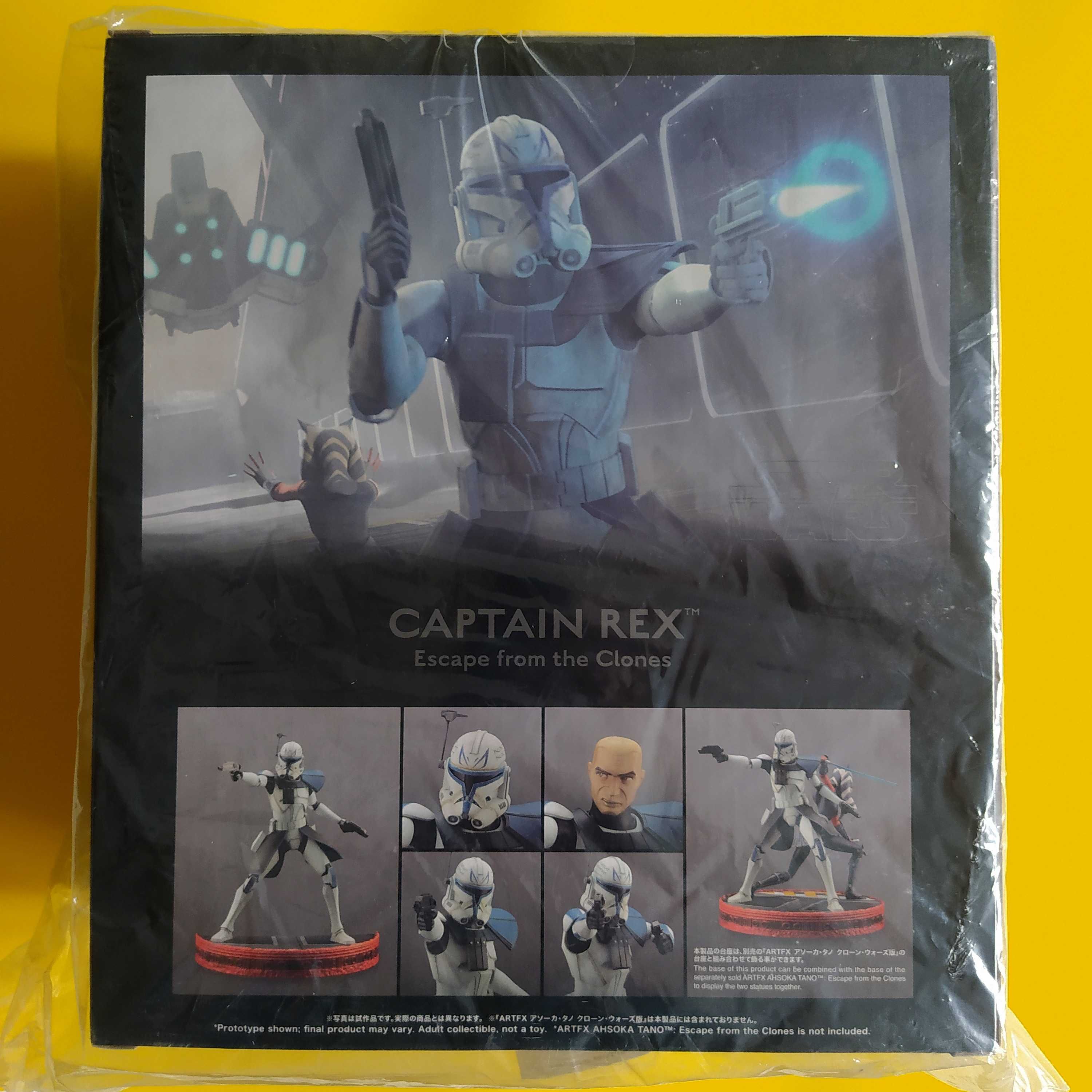 Estátuas Star Wars: The Clone Wars ArtFX Ahsoka Tano e Captain Rex