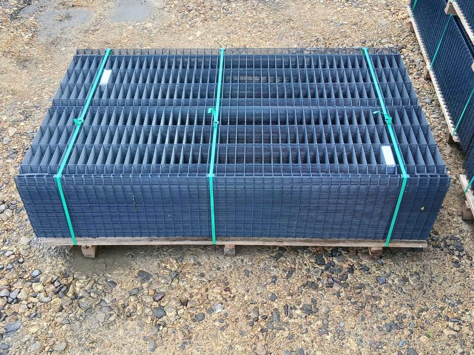 Ogrodzenie panelowe h 153cm + słupek 60x40x2300 +3 obejmy