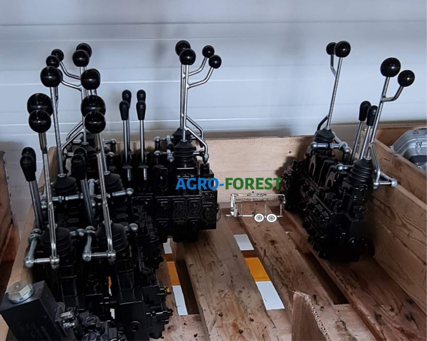 Rozdzielacz hydrauliczny 8 sek FinnRotor 60L Przyczepa Lesna BMF Palms