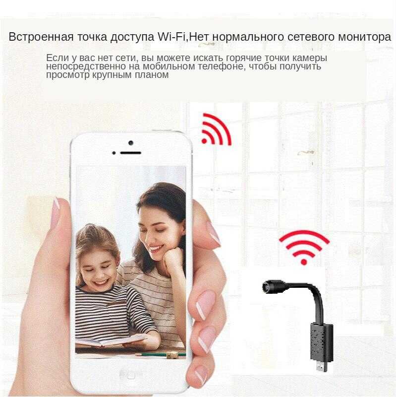 Беспроводная WiFi IP Камера  U21 (V380) Видеонаблюдение СИГНАЛИЗАЦИЯ