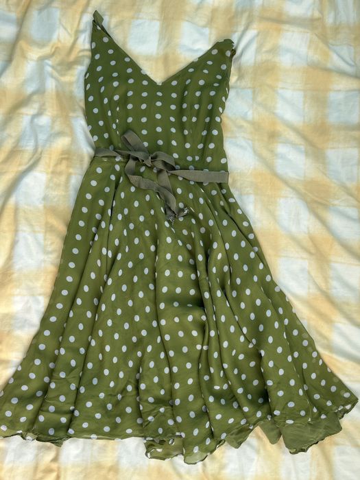 Сукня в горох із шовку