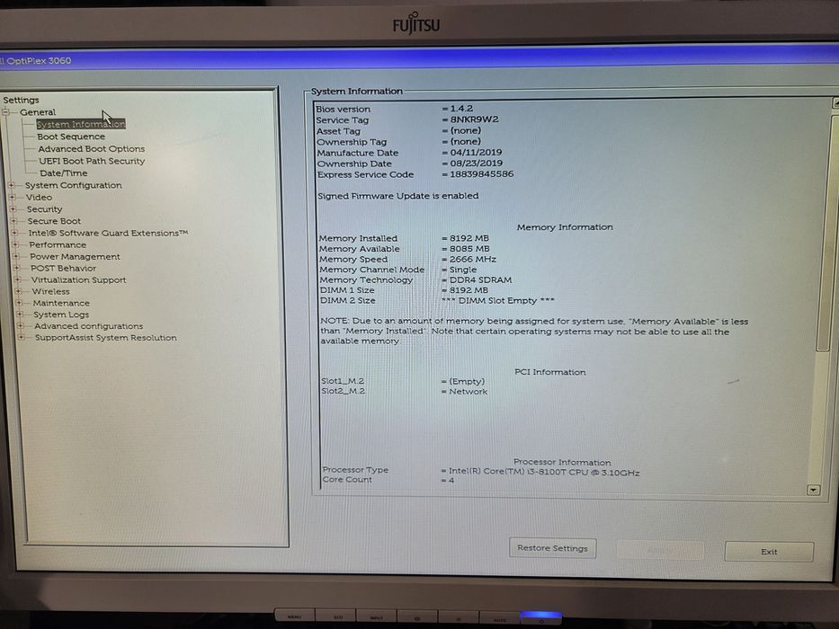 Неттоп, міні комп'ютер DELL OptiPlex 3060 i3-8100T/DDR4 8Gb