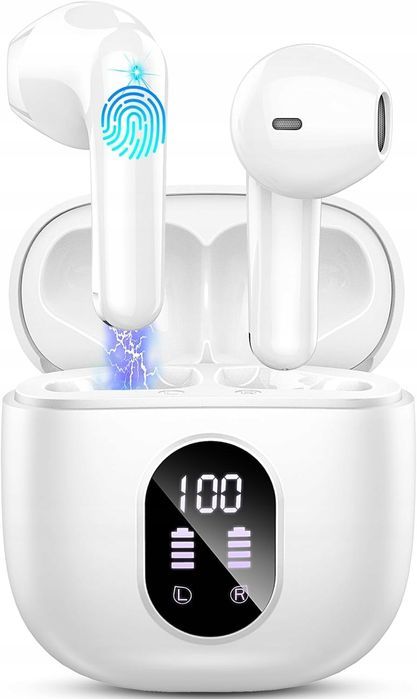 bezprzewodowe słuchawki douszne drsaec i52 bluetooth wyświetlacz led