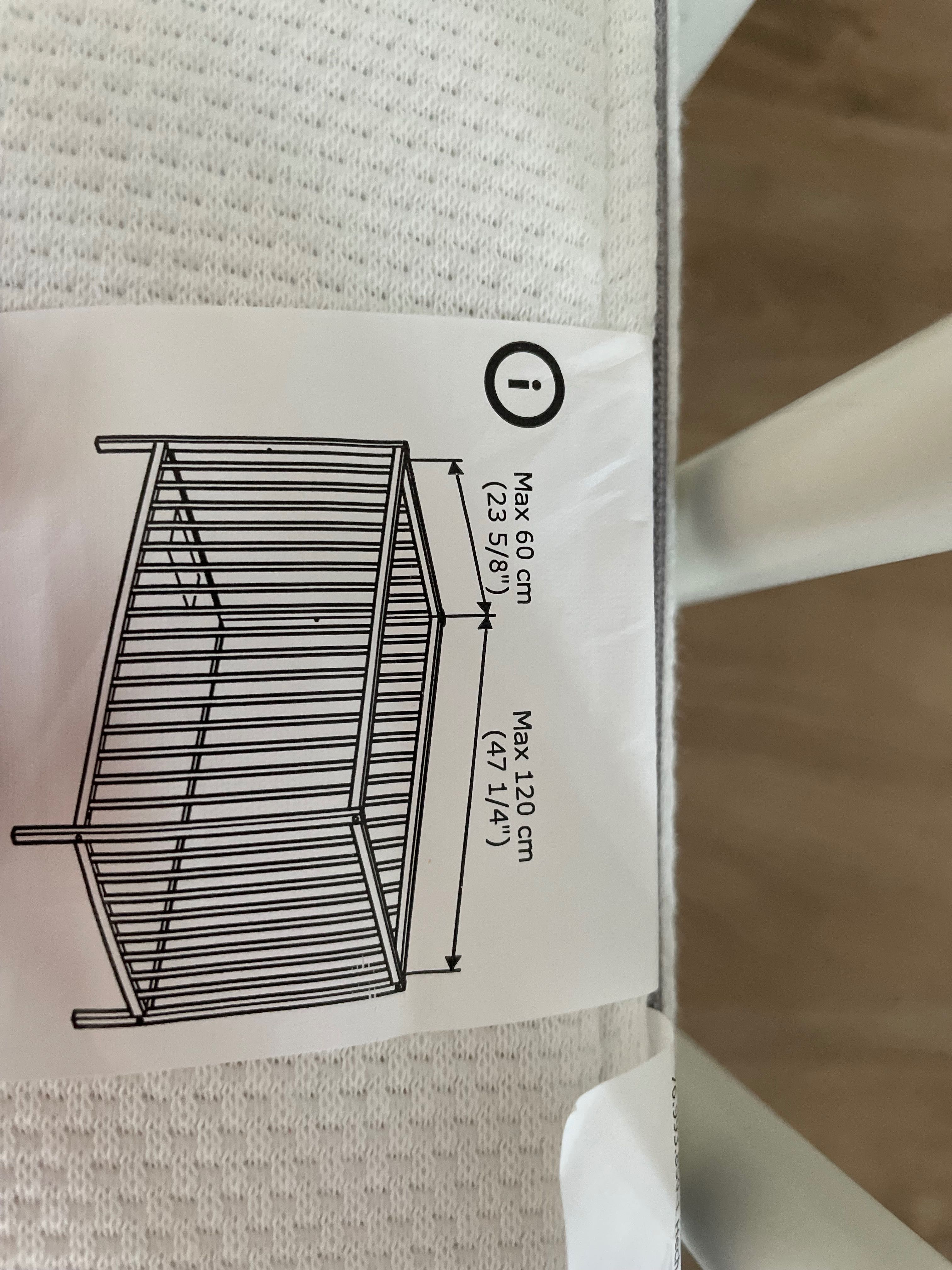 Łóżeczko IKEA GULLIVER 60x120+materac