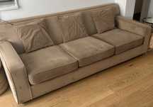 Sofa 3 lugares da Area em Veludo castanho