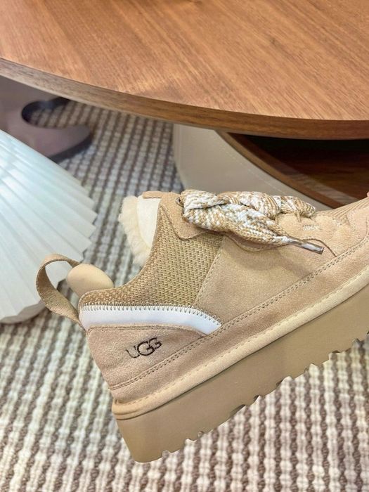UGG Lowmel Sneaker beige | Угги Лавмел Сникерсы ботинки высокие