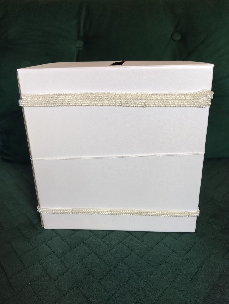 Pudełko na ślubne koperty rozmiar 24x24 cm