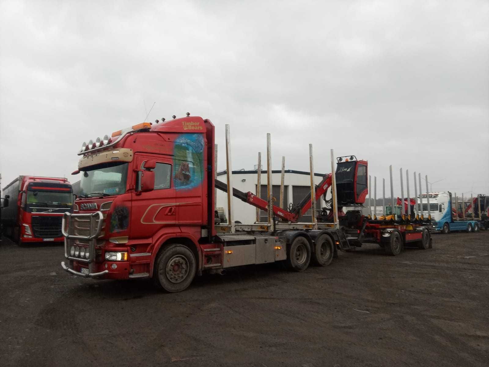 Samochód ciężarowy do drewna Scania R730, 2014 r.