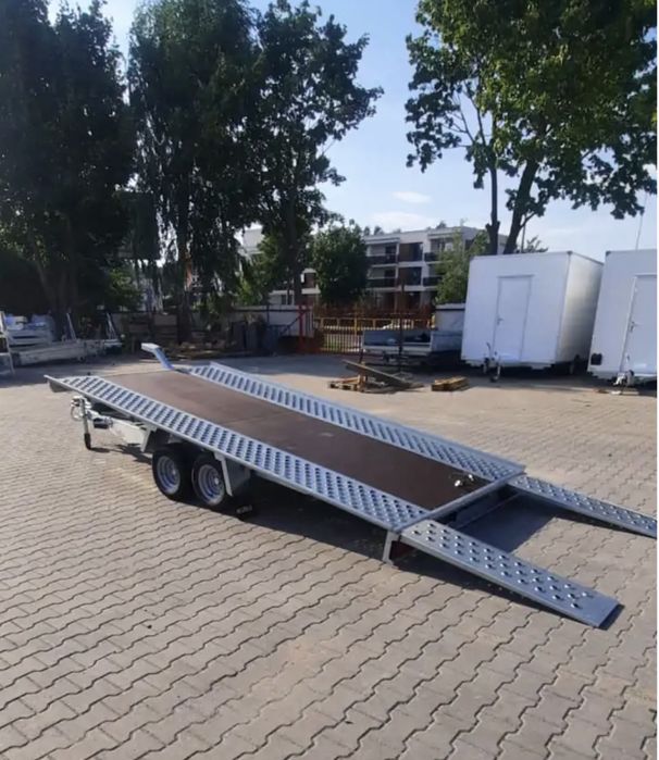 Wynajem przyczepy platforma laweta minikoparka motocykl samochod kat.B