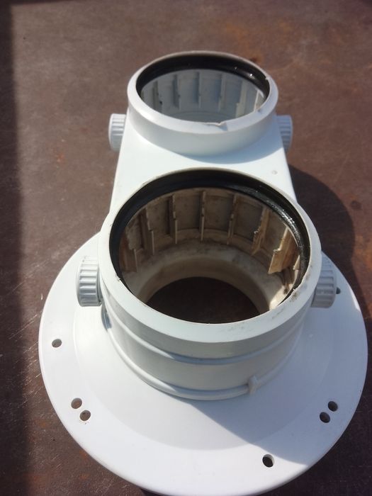 Адаптер коаксіального конденсаційного димоходу котла Vaillant