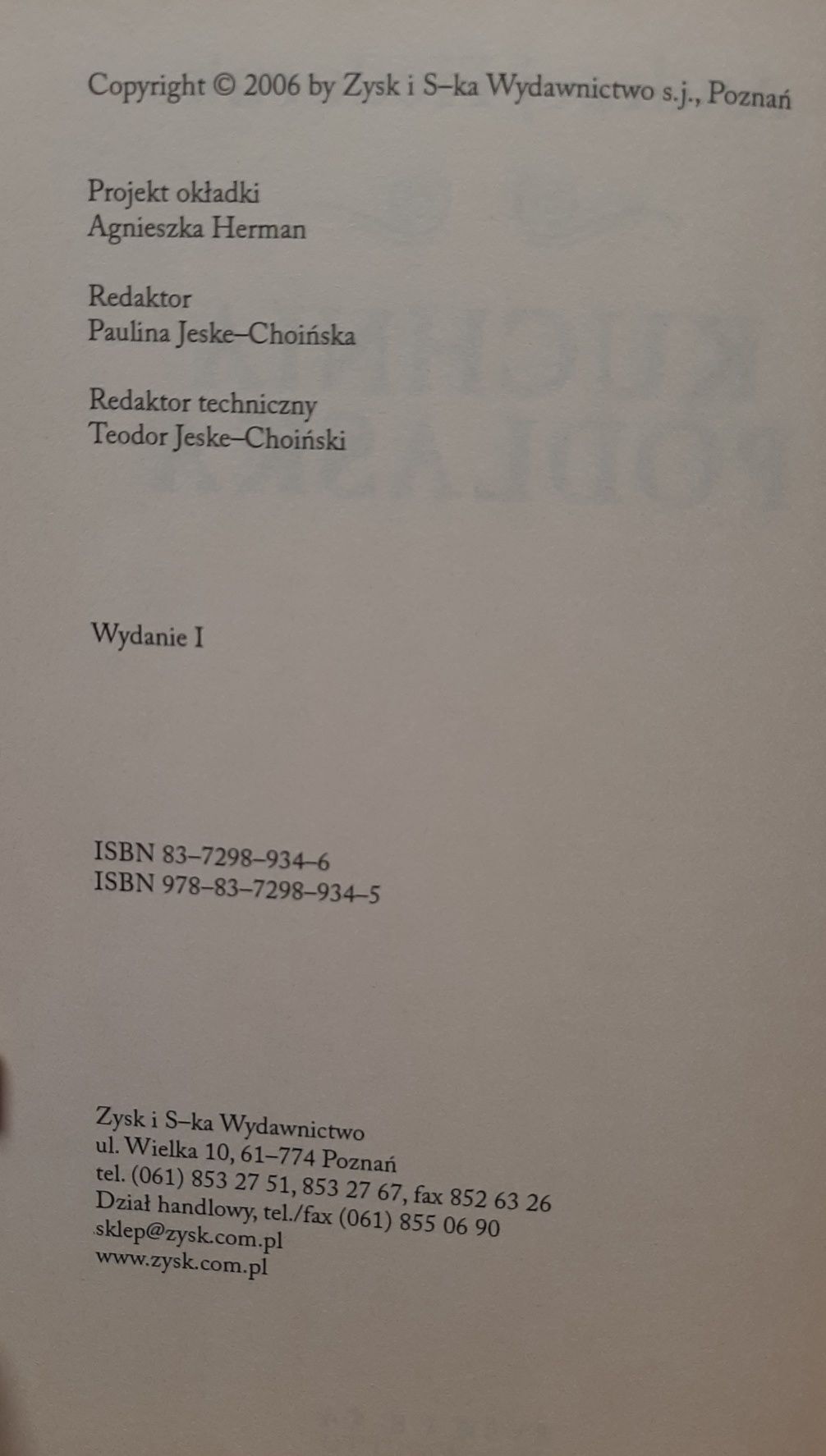 Książka "Kuchnia Podlaska" NOWA