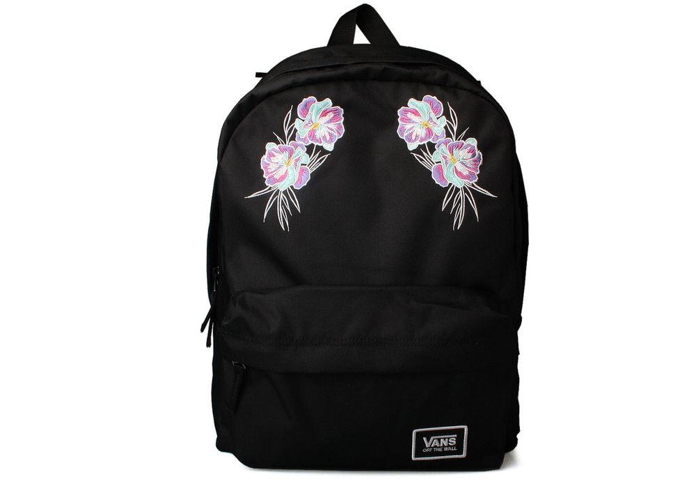Plecak vans kwiaty czarny