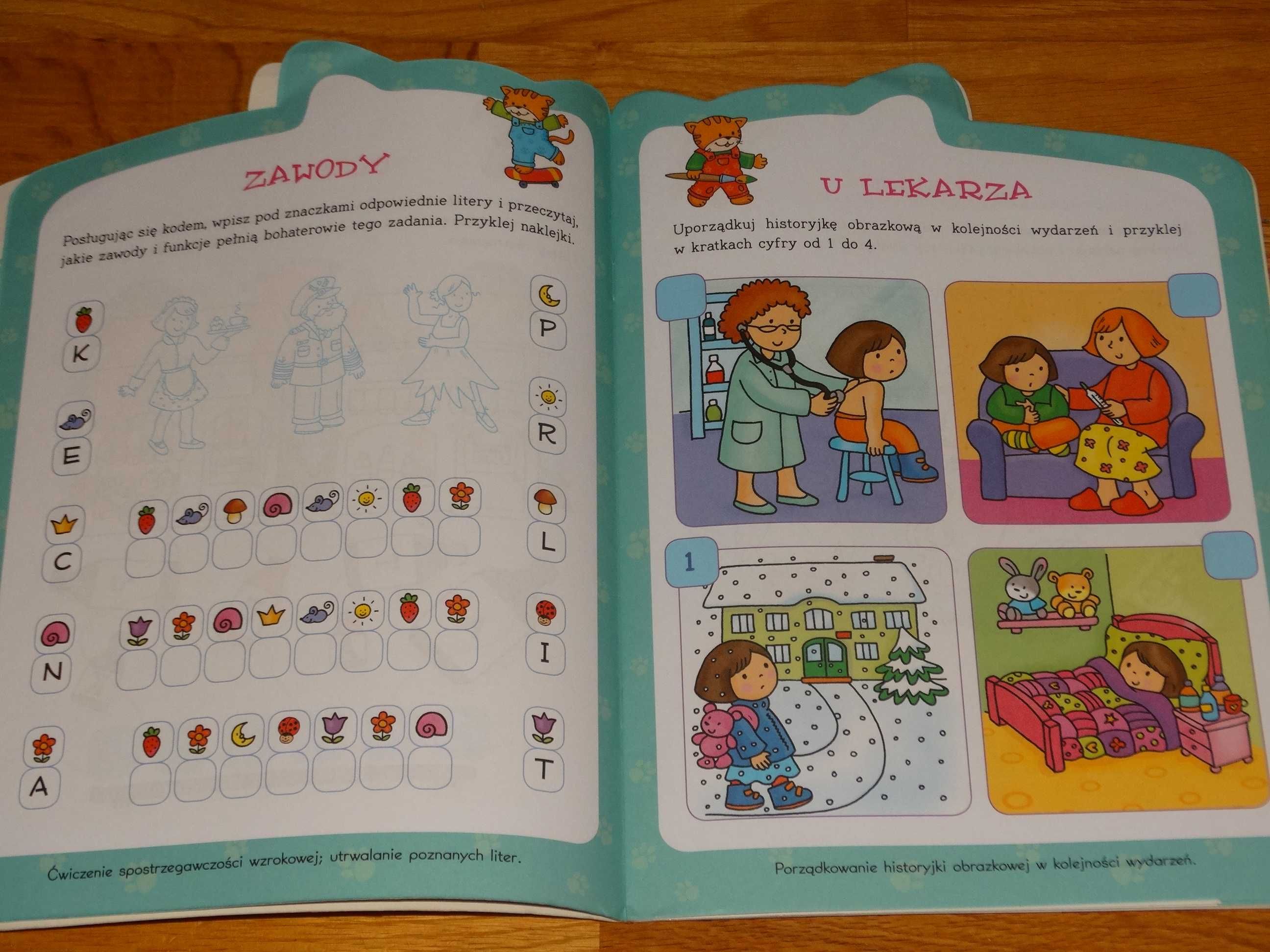 Akademia Kotka Psotka część 3 Książka z naklejkami dla 5-latków