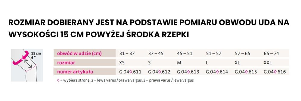 2x orteza na kolano medi soft koślawość/szpotawość